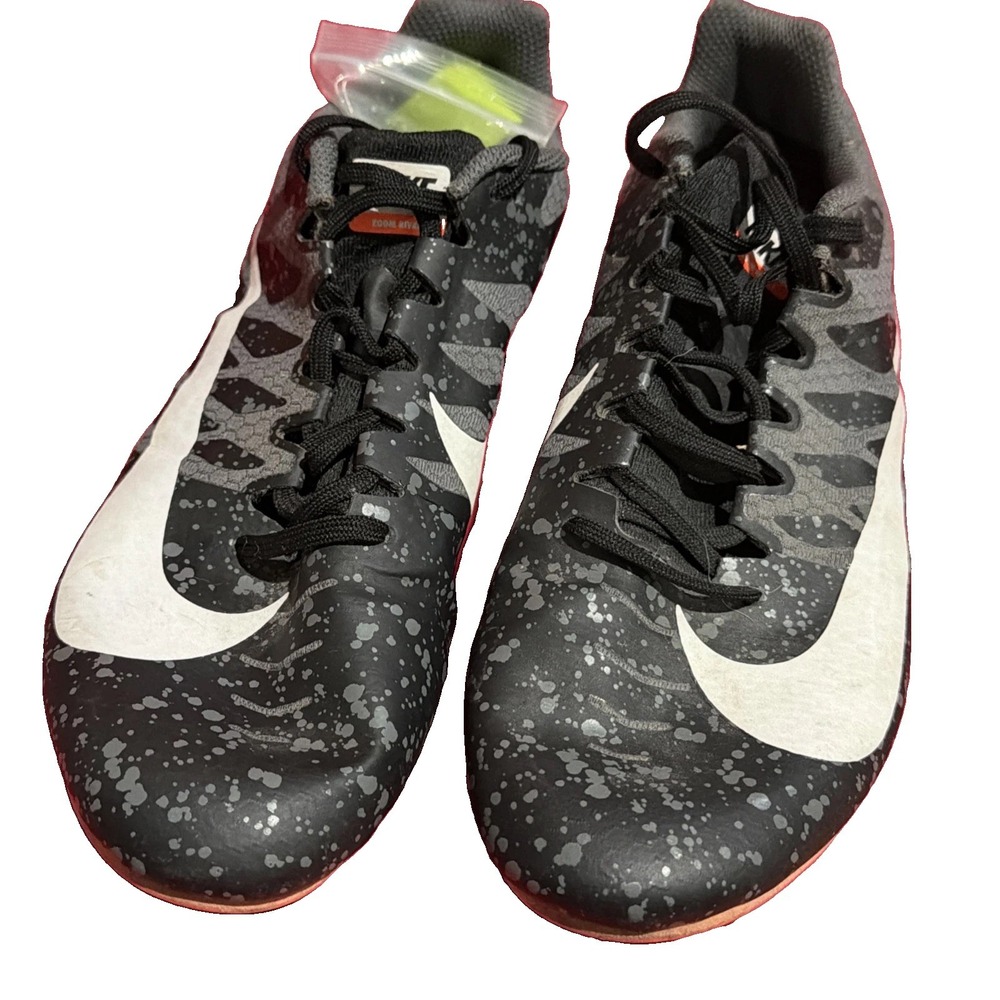 Nike Zoom Rival S Mens 8.5 Track Spikes Black Indigo Fog Speckled Racing Shoes